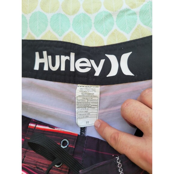 Hurley Men's Bermuda Board Shorts Cargo Pocket Size 32‎ - Picture 2 of 3